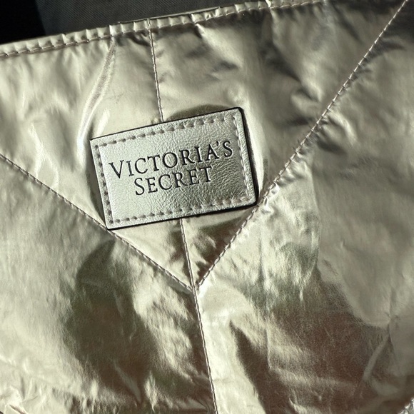 Victoria's Secret Quilted Gold Tote Bag - Picture 4 of 7